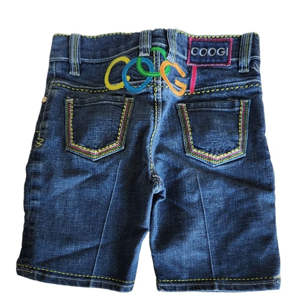 Coogi Jean Shorts Boys Size 10 Embroidered Logo Rock Show Denim Pockets